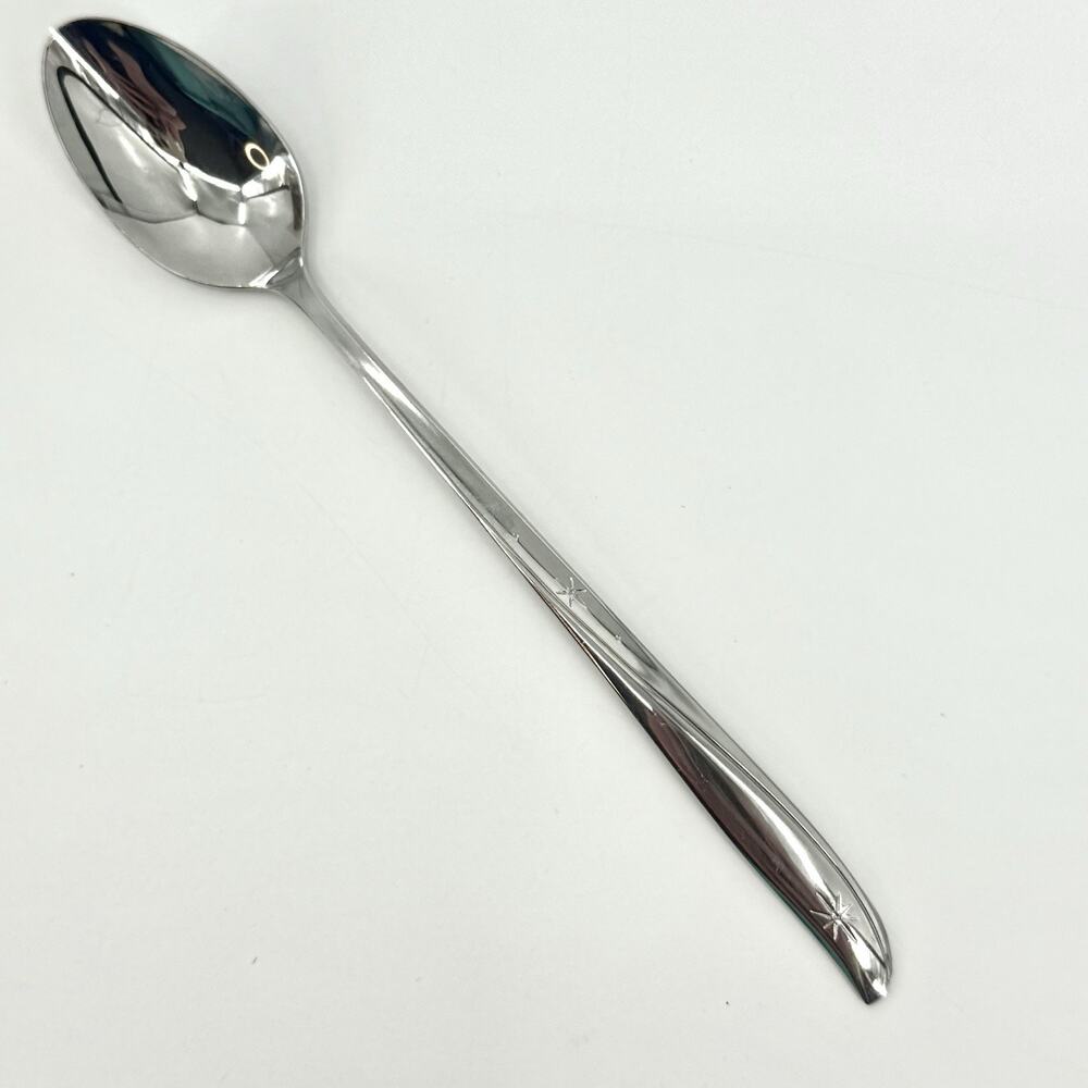 Oneida Community Twin Star Stainless Flatware 1 Iced Tea Spoon 7.5" Atomic